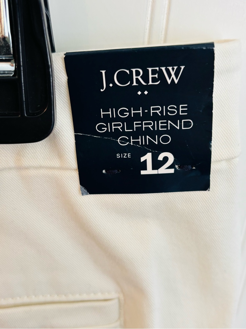 J. Crew Cream Straight-Leg Women's Pants